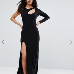 NWOT City Goddess Maxi Dress with Thigh Split